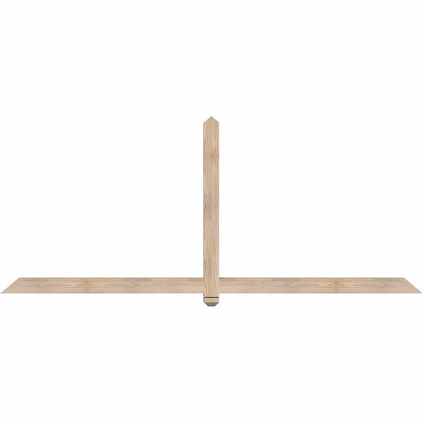 Ekena Millwork Eugene Smooth Timber Gable Bracket, Douglas Fir, 96"W x 40"H x 3 1/2"D x 3 1/2"F, 10/12 Pitch GBW096X40X0404EUG00SDF - main